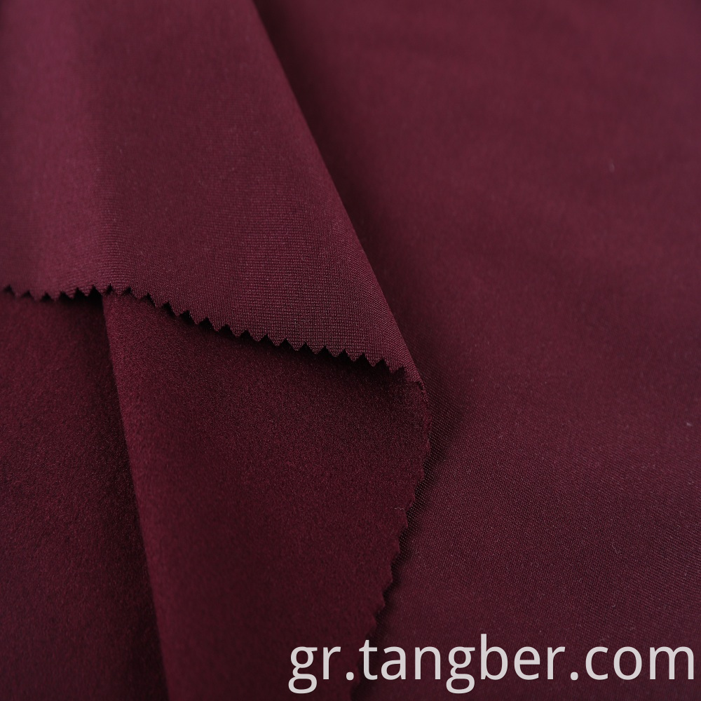 double brushed polyester fabric